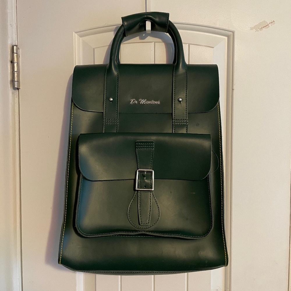 Dr Marten Leather Backpack - Green